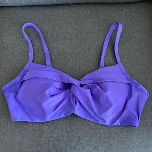 Athleta Twist Up Bikini Bra Sized Top, Yacht blue color, 40B/C